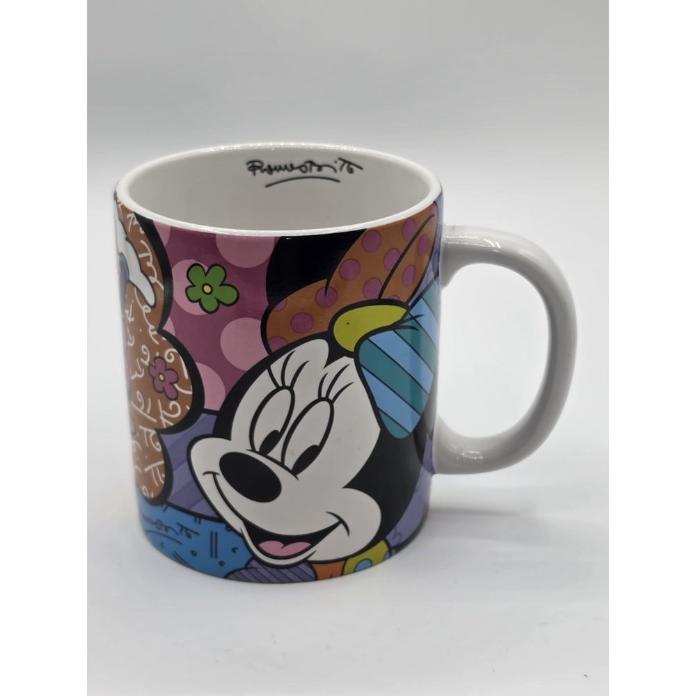 Disney Minnie Mouse Romero Britto 2011 Coffee Mug Cup